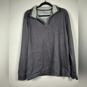 Twillory Men's 1/4 Zip Charcoal Performance Sweater Size Large
